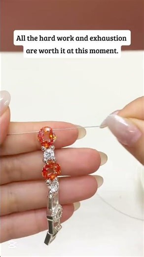 Cute Beaded Bracelet Making | Orange Rhinestones Bracelet Episode # 10 #diybeadedjewelry