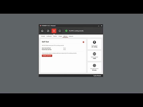CyberPower PowerPanel Personal - UPS Battery Self-test