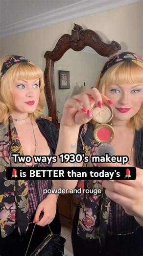 Two ways 1930s makeup is BETTER than today’s 💋 #vintage #makeup ￼