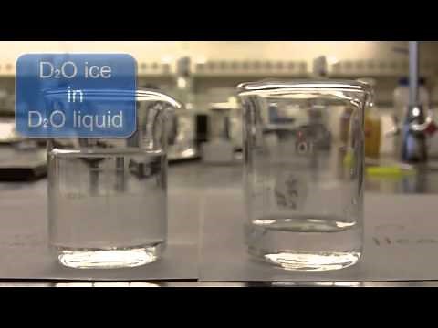 Showing Isotope Differences Using Density (H2O and D2O)