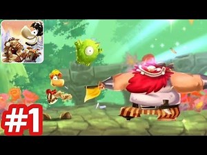 Rayman Adventures - Gameplay Walkthrough - Part 1 Adventure 1 & 2 (iOS/Android)