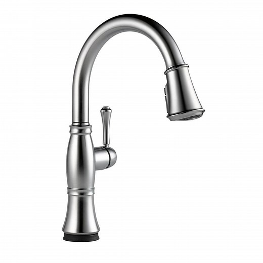 Reviews for Delta Cassidy Touch Single-Handle Pull-Down Sprayer Kitchen Faucet in Lumicoat Arctic Stainless | Pg 1 - The Home Depot