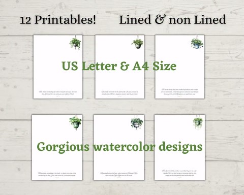 Printable JW Scripture Letter Writing Paper With Envelope - Lined & Blank Stationery (digital Download) - Etsy