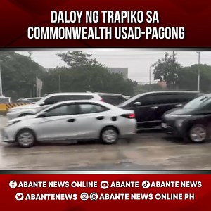 Kasabay ng malakas na buhos ng ulan, usad-pagong ng daloy ng trapiko sa kahabaan ng Commonwealth patungong Philcoa sa Quezon City. Ngayong Lunes gaganapin ang ikaapat na State of the Nation Address (SONA) ni Pangulong Ferdinand 'Bongbong' Marcos Jr. #DWAR1494 #NewsPH #AbanteNews #SONA #SONA2025 #PBBM | Abante News Online