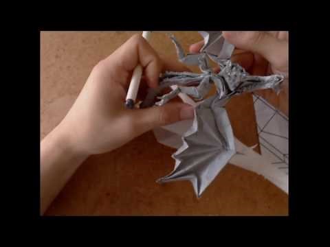 Origami Alduin walkthrough... kinda (wing and head)