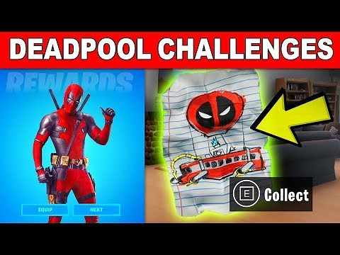 Find Deadpool's Letter to Epic Games - All Deadpool Challenges Guide Week 1 (Fortnite)