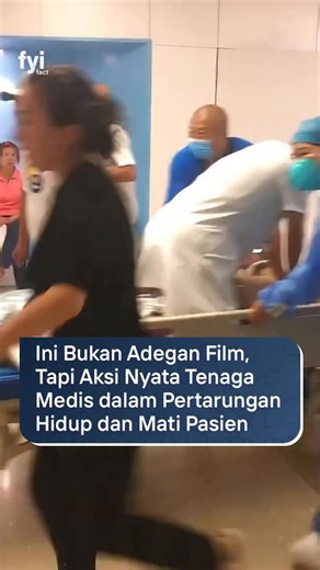 FYI Fact on Instagram: "Kompilasi video tenaga medis yang all-out menghadapi situasi code blue. Detik menegangkan ini bukan adegan film, melainkan kenyataan saat mereka berjuang menyelamatkan nyawa pasien. Mari kita berterimakasih kepada para tenaga medis atas dedikasinya 💕"