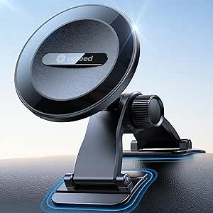 VICSEED 2025 Upgrade for MagSafe Car Mount [Strongest Dashboard Adhesive & 25N Magnetic] Cell Phone Holders for Your Car, 360° Adjustable Phone Holder Mount for All Smartphones & Vehicles