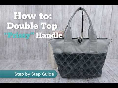 How to Make Double Top “Prissy” Handles for Leather Handbags by Open Book Leather Goods