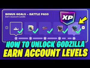 How to EASILY Earn Account Levels To UNLOCK GODZILLA in Fortnite!!