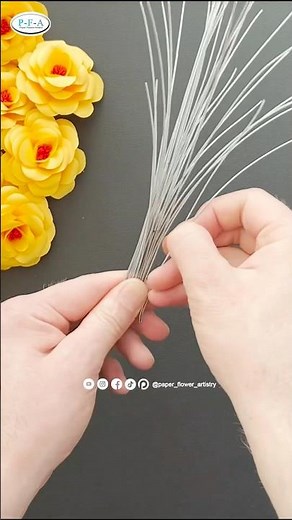 How to Prepare Wire for Paper Flowers 🌸 | Easy DIY Craft | Step by Step