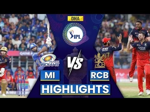 ipl 2026 mi vs rcb T20 20match highlights| today match highlights| mumbai vs bengaluru| match score