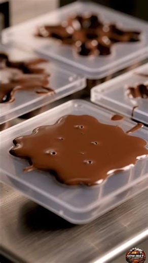 Satisfying Chocolate Bar Making Process | AI Visuals 🍫ChocolateBar #AIFactory #Satisfying #aiart