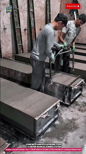 Manual Concrete Screed Tool 1.5 Meter Surface Leveling System for Precast Concrete Production