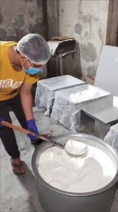 american🇺🇸shrikhand making in megafactory #recipe #viral #trending #factory | Blessed Indian Foodie