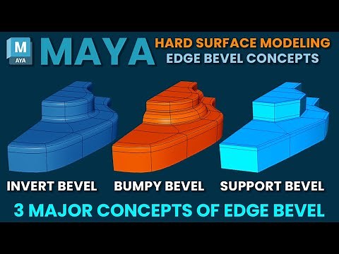Mastering Edge Bevel in Autodesk Maya: 3 Concepts for Smooth Curves & Bumpy Corners | Center Pivot