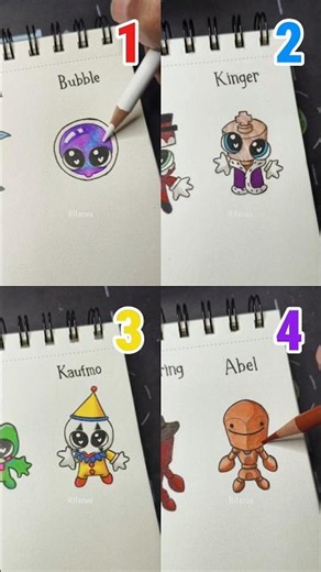 Drawing compilation cute Jax, Pomni and Friends #drawing #tutorial #theamazingdigitalcircus #fyp