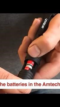 How to change the batteries in the Amtech 1W COB & 1w LED penlight torch