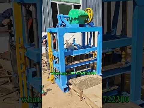 small Hallow Block Machine Manual 4 Inch Solid Block Molding Machine Price #Concreteblocks #building