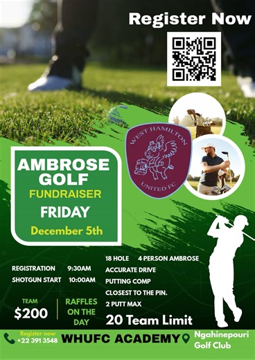 Our Golf Fundraiser day is back!!! Who will win the 2026 Open? Register Here:https://www.cognitoforms.com/WestHamiltonUnitedFc/WestHamiltonUnitedOpen2026 | West Hamilton United FC