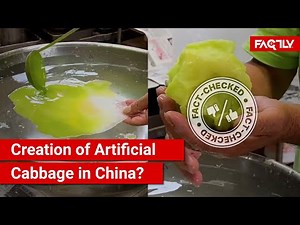 FACT CHECK: Viral Video Shows Creation of Artificial Cabbage in China?