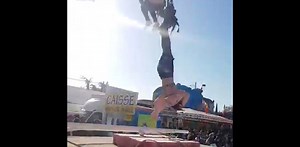 334K views · 983 reactions | Woman falls from ride and dangles by her feet | Metro | Facebook