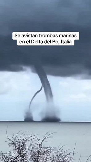Trombas Marinas en el Delta del Po, Italia