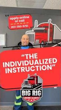 CDL Training Connecticut: Real Road Time Every Day | Big Rig Driving Academy Testimonial