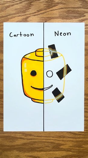 Making a Lego Picture in 2 Different Styles? #lego #satisfying