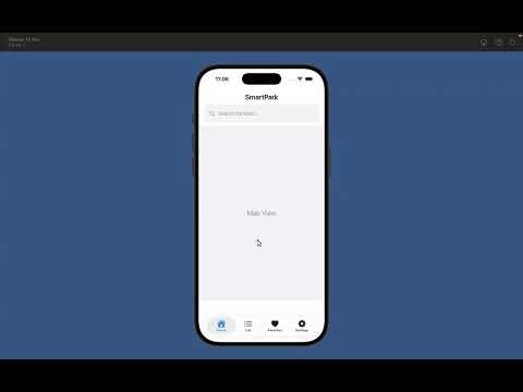 SmartPark App demo CSE335