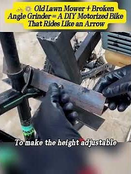 Turning a Lawn Mower Engine Into a Motorized Bike 🔥