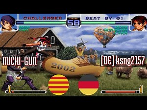 FT10 @kof2002: MICHI-GUN (CATALONIA) vs [DE] ksng2157 (DE) [King of Fighters 2002 Fightcade] Apr 19