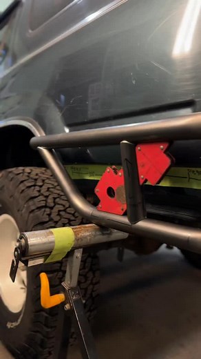 Finished up this custom bumper with a spare tire swing out for a 2nd gen 4runner and it’s off for a semi gloss powder coat. Built and installed some rock sliders aswell.. then noticed their timing belt was overdue so did that too. If you’re looking for a custom bumper, rock sliders, traction bars or whatever else for your project message me for pricing. Share with friends, your dog and your mom! Can get it powder coated for you at an affordable price and almost any colour you want. Hand made Can