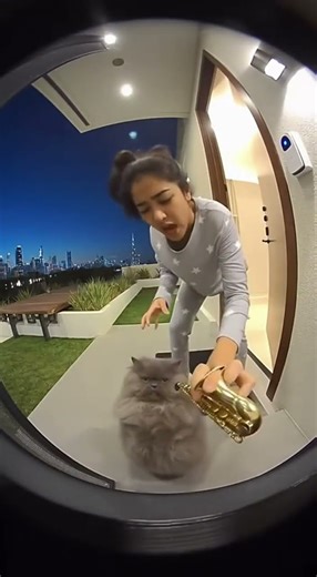 Cat Playing The Saxophone In The Middle Of The Night | Sound Effect #soundeffect