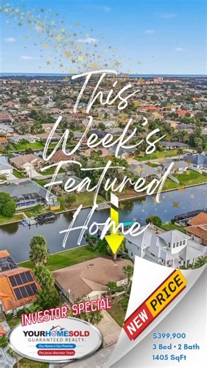 Jesse Warmka, P. A. on Instagram: "✨𝗧𝗵𝗶𝘀 𝗪𝗲𝗲𝗸'𝘀 𝗙𝗲𝗮𝘁𝘂𝗿𝗲𝗱 𝗛𝗼𝗺𝗲!✨ 💥𝙉𝙀𝙒 𝙋𝙍𝙄𝘾𝙀💥$399,900!! 📍19 Colonial Ct, Palm Coast, FL 3 Bed • 2 Bath • 1405 SqFt • On Saltwater Canal 📞Call 💬Text Jesse Warmka, Broker • Owner Your Home Sold Guaranteed Realty • Jesse Warmka Team 608-358-0917 🏡 𝘽𝙪𝙮 𝙩𝙝𝙞𝙨 𝙝𝙤𝙢𝙚 𝙬𝙞𝙩𝙝 𝙢𝙚 & 𝙬𝙚'𝙡𝙡 𝙨𝙚𝙡𝙡 𝙮𝙤𝙪𝙧𝙨 𝙛𝙤𝙧 𝙁𝙍𝙀𝙀!* 💥Investor Special💥on the coveted saltwater canals of Palm Coast! This concrete-block home sits on a