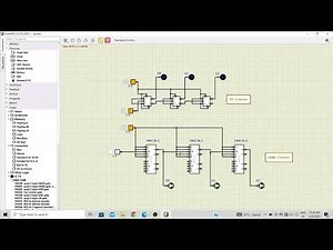 Design of Up & Down Counter using SimulIDE