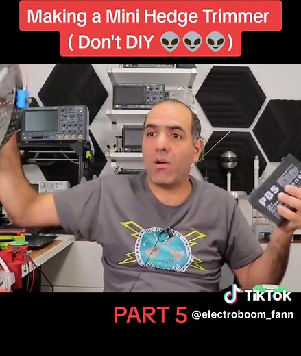 Making a Mini Hedge Trimmer ( Don't DIY 👽👽👽)