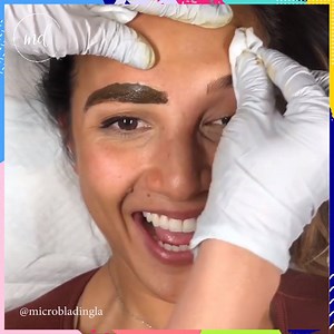 A combination of microblading strokes and shading created these brows 👌😍 By: @microbladingla | MetDaan Makeup