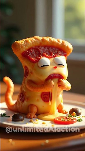 Pizza Slice Gone Wild! 🤯 | Hilarious Food Animation