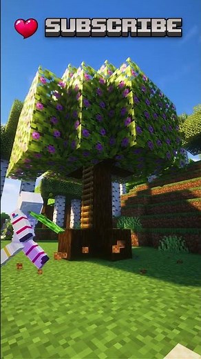 Cute Minecraft Starter Survival Treehouse! 🏠 #shorts #minecraft #shortsfeed #viral