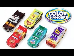 5 Color Changers Cars 2 Darrel Cartrip Tex Dinoco Lightning McQueen Rusteze Water Toys