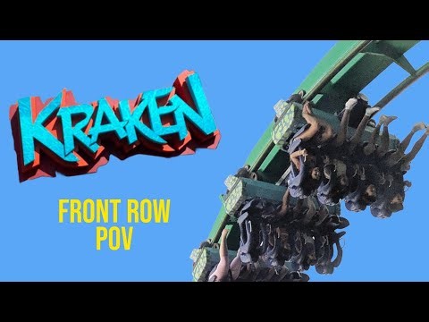 Kraken - Front Row POV - SeaWorld Orlando