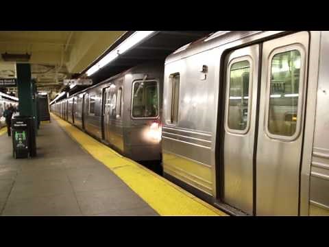 MTA NYC Subway R68 & R68A trains coupling at Church Ave