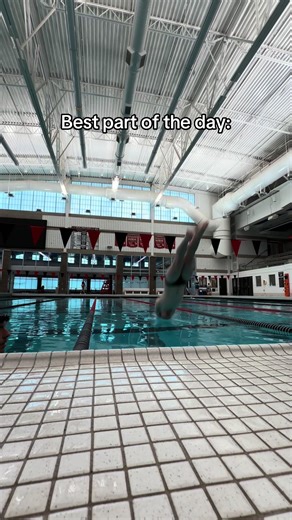 Best way to start your day #swimming #college #athlete #pool #swim