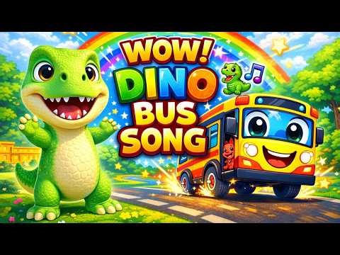 🦖 Baby Dino Wheels on the Bus for Kids | Fun Kids Songs 🎶👶| BoogieBop Babies
