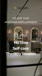 Beauty, care, and calm, all in one place. Welcome to the Sana Sarah Salon & Studio experience ✨ Book your moment of self-care today. | Sana Sarah's Salon & Studio
