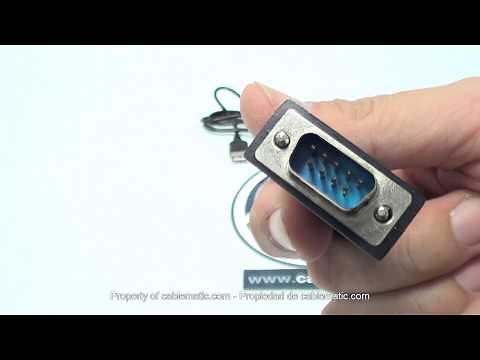 Adaptador USB a RS232 de 1 puerto DB9 macho distribuido por CABLEMATIC ®