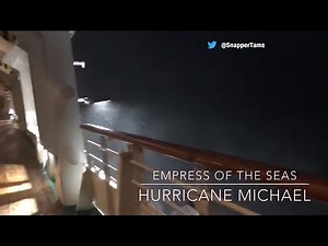 Cruise ship caught up in heavy winds from Hurricane Michael