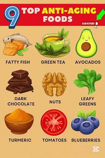 9 Best Anti-Aging Foods to Stay Young & Healthy | Nutrition for Longevity