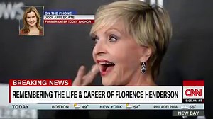"Florence was the real deal." Jodi Applegate, who worked with Florence Henderson, remembers the icon, saying on New Day that what you saw on TV was exactly what she was like in person. | CNN This Morning